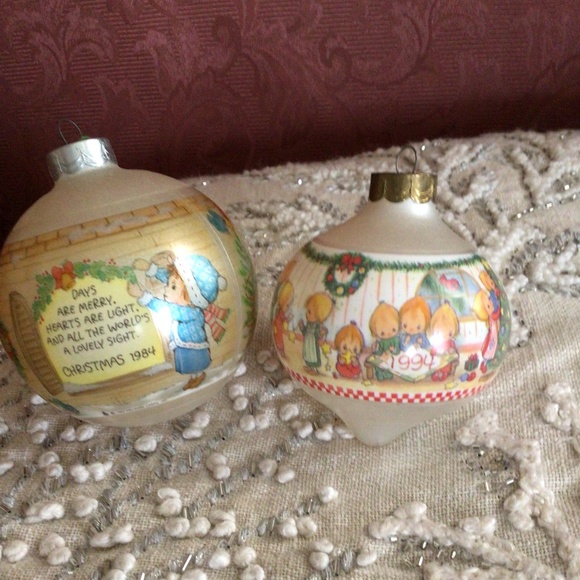 Precious Moments Other - Vintage 2 Hallmark Precious Moments Collectible Ornaments Dated